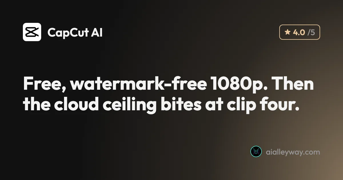 Review: CapCut review: free 1080p exports, until 512MB stops you