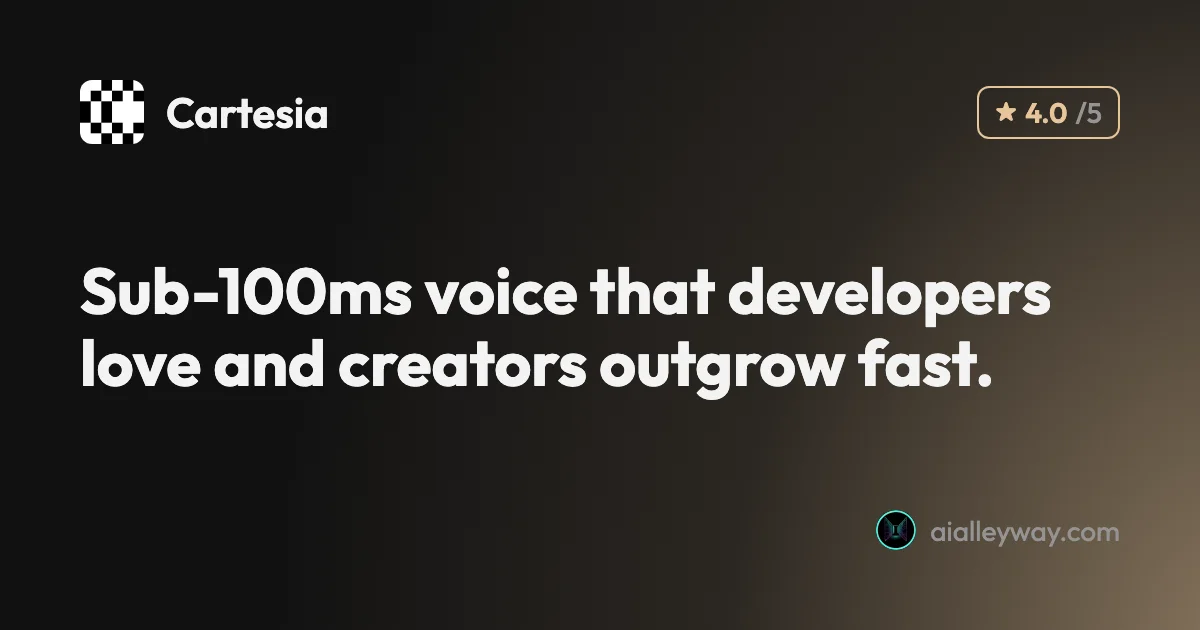 Review: Cartesia review: the fastest AI voice, made for agents