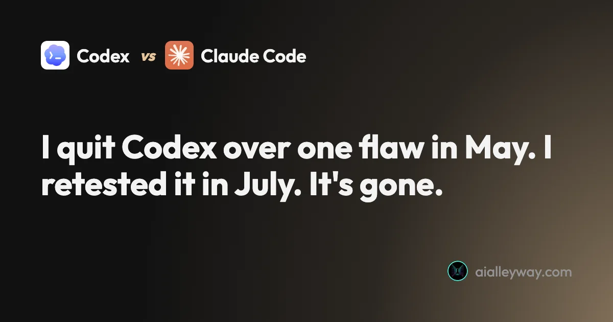 Comparison: Codex vs Claude Code: I quit Codex. Then I retested it.