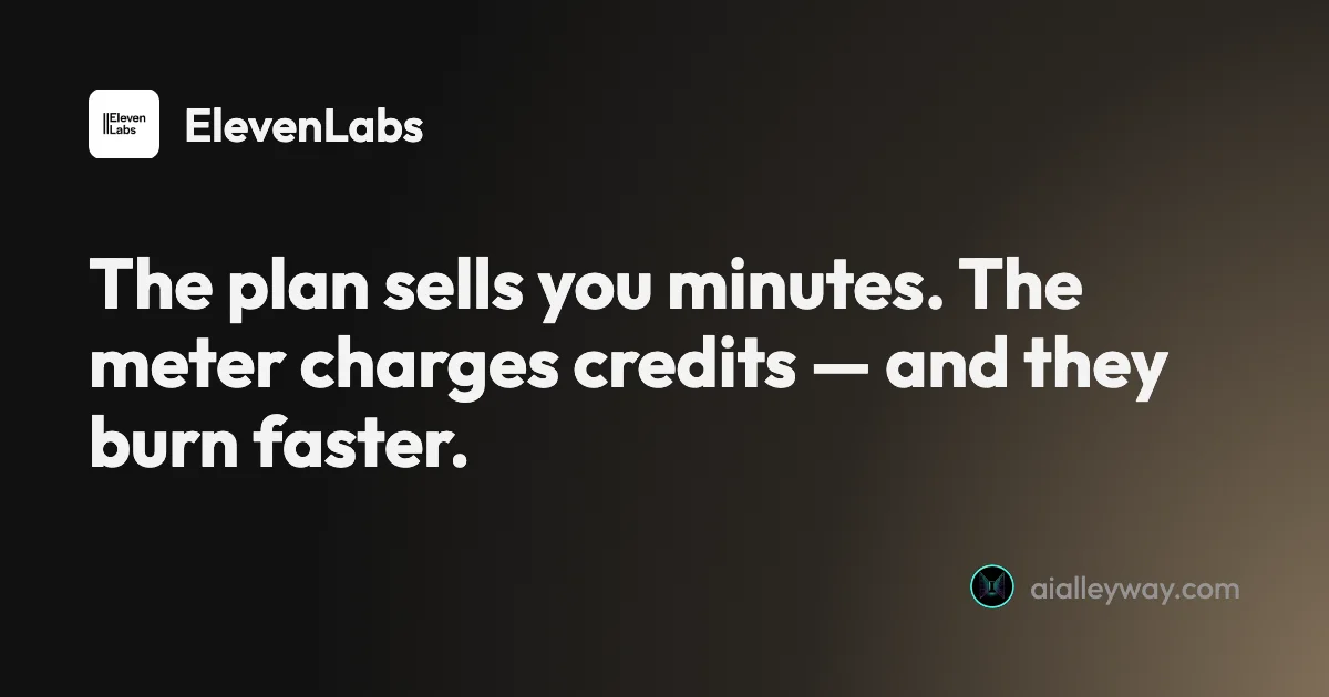 Guide: ElevenLabs pricing: what the credits really cost