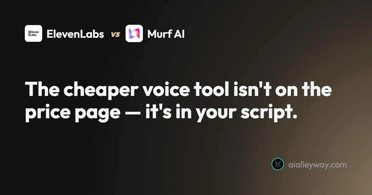 Comparison: ElevenLabs vs Murf: the cheaper one is your script