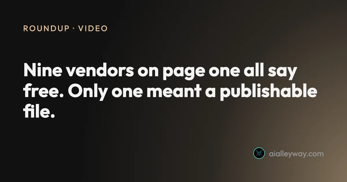 Roundup: Free AI clip generator: only one export came back clean