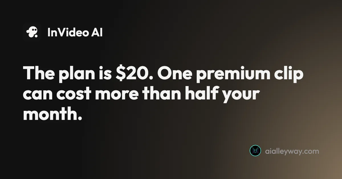Guide: InVideo AI pricing: what a video actually costs