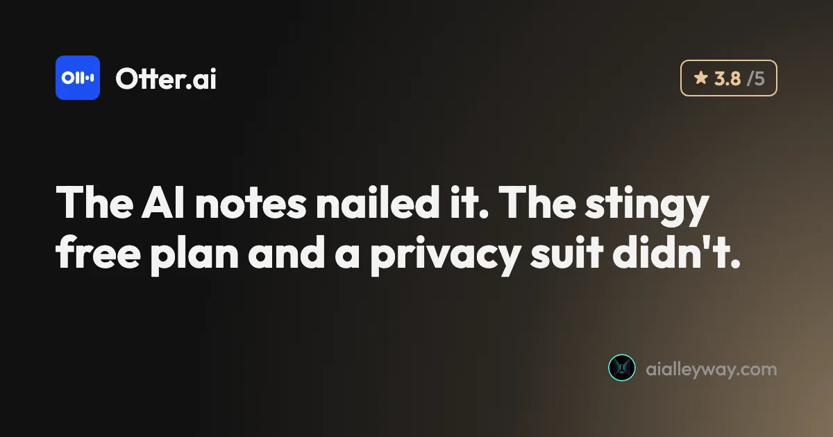 Review: Otter.ai review: the AI notes are great, the limits aren't