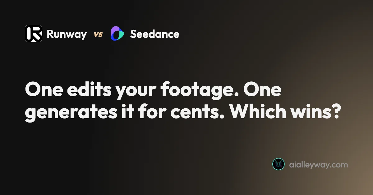 Comparison: Runway vs Seedance: The Studio vs the Cheapest Engine