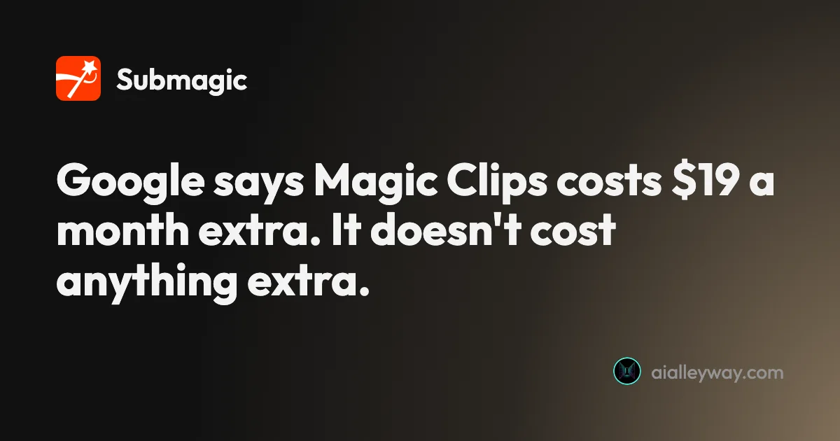 Submagic pricing: what 45 credits actually buys you